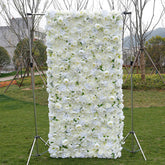 Lofaris Holy White Romantic Rose Wedding Artificial Floral Wall